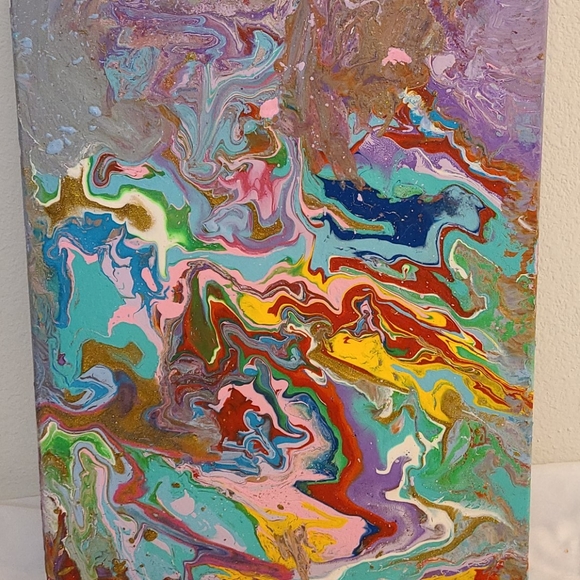 Hand painted Abstract Art Wall Decor - Picture 7 of 10